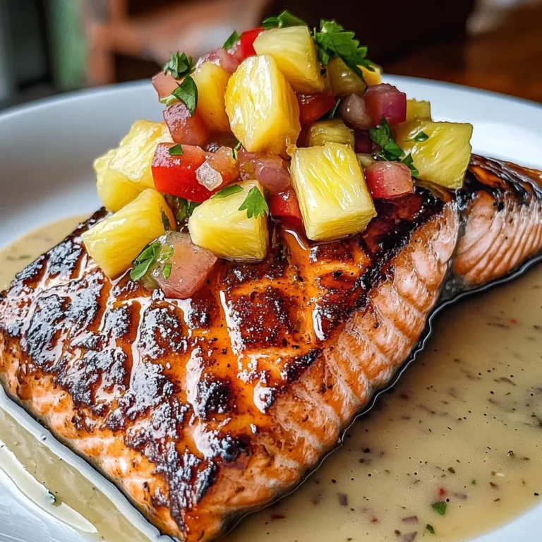 Brown Sugar Glazed Salmon With Pineapple Salsa Sweet, Spicy