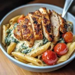 Cajun Chicken Pasta Bowl With Creamy Spinach Sauce
