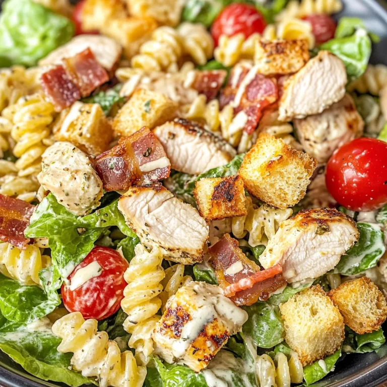 Chicken Caesar Pasta Salad