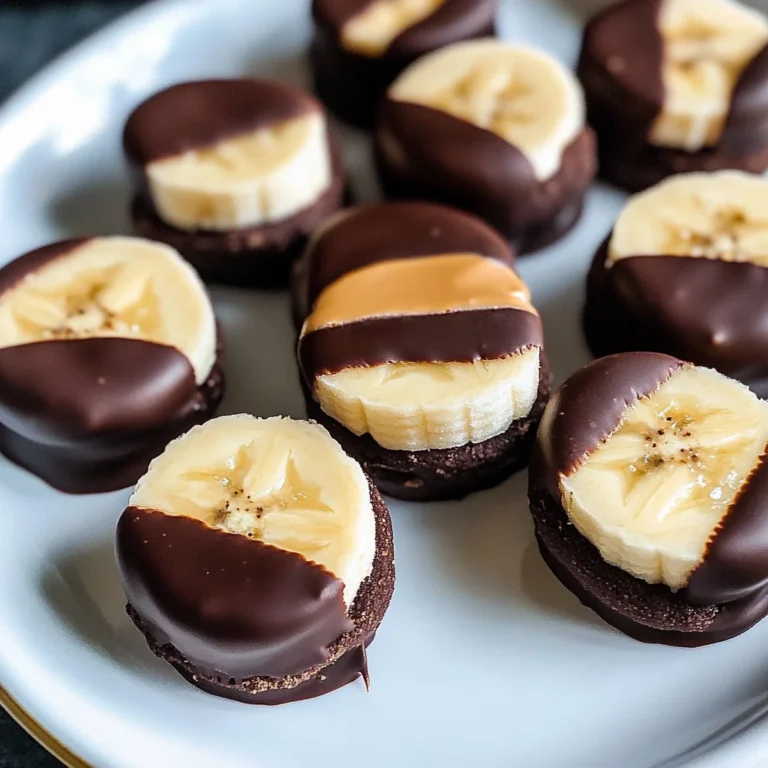 Chocolate Peanut Butter Banana Bites