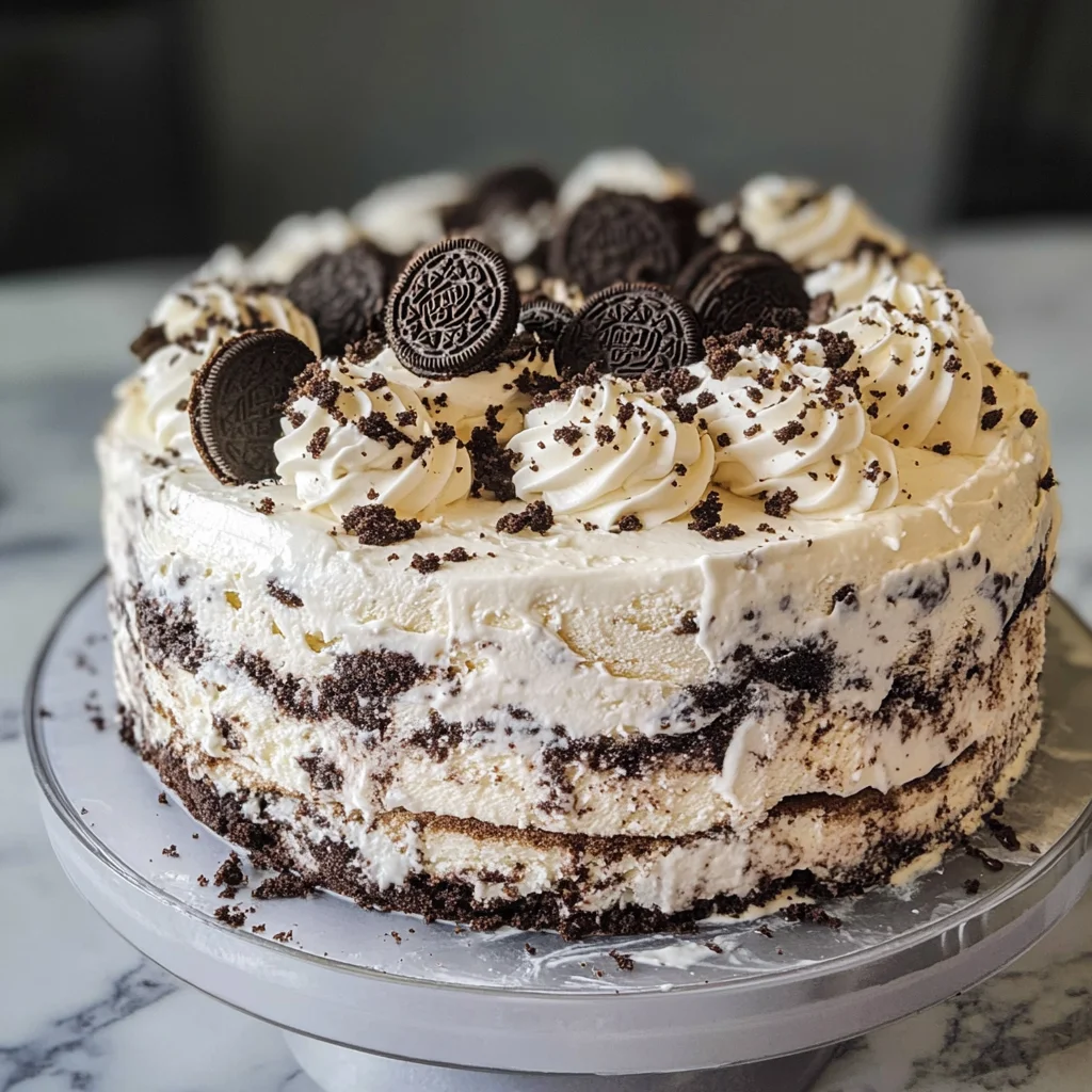 Cookies and Cream Ice Cream Cake