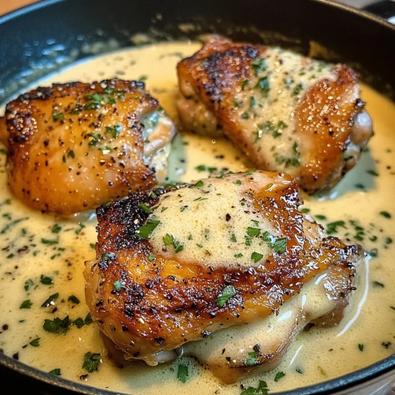 Creamy Garlic Butter Chicken Thighs
