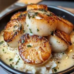 Creamy Garlic Butter Scallop Bowl