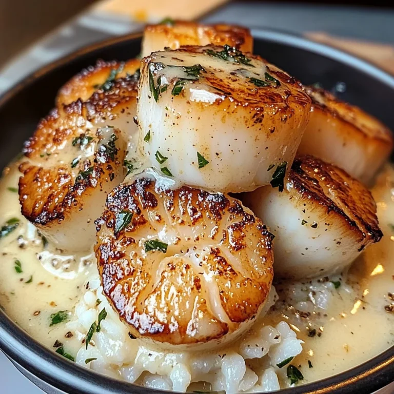 Creamy Garlic Butter Scallop Bowl