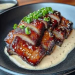 Crispy Char Siu Beef Belly With Creamy Sauce