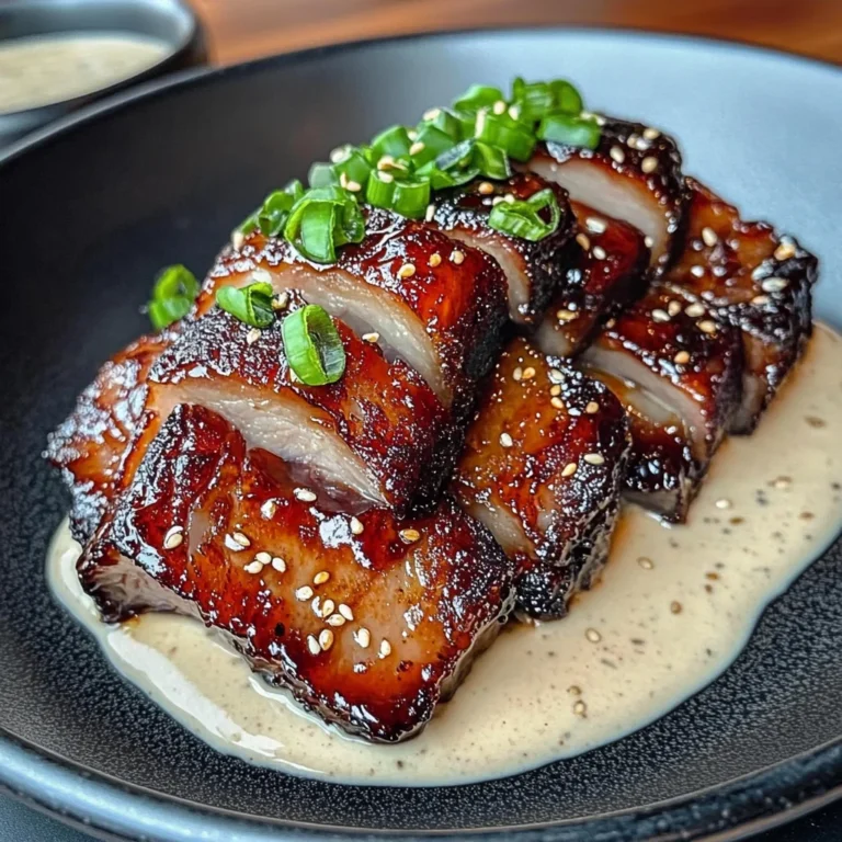Crispy Char Siu Beef Belly With Creamy Sauce