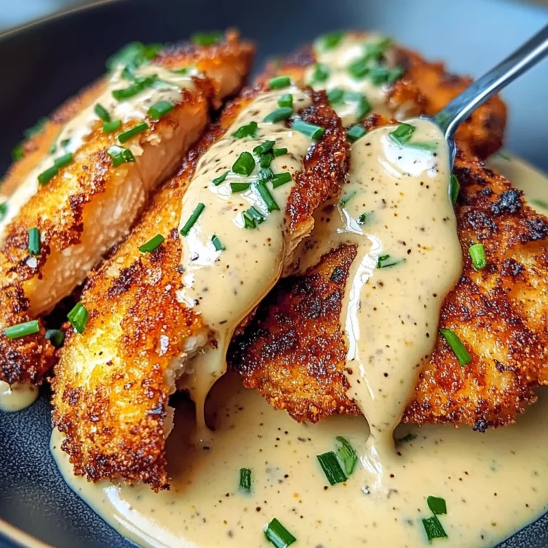 Crispy Chicken Cutlets With Creamy Mustard Sauce