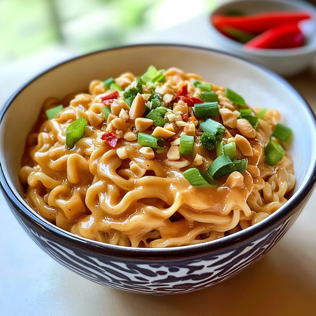 Easy Peanut Butter Ramen Noodles Recipe