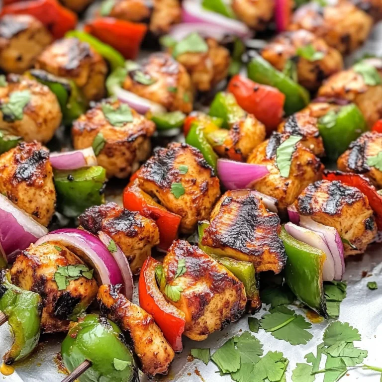 Fajita Chicken Kebabs