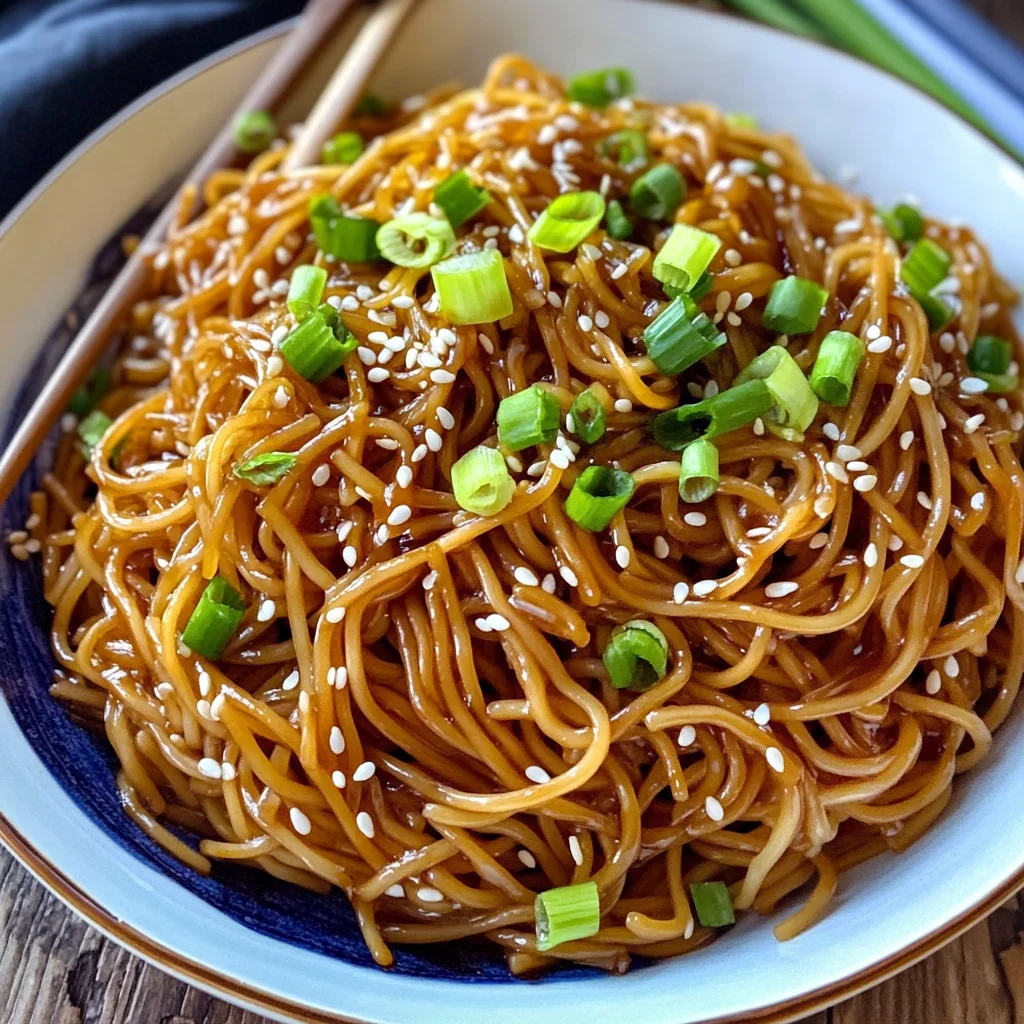 Garlic Sesame Lo Mein