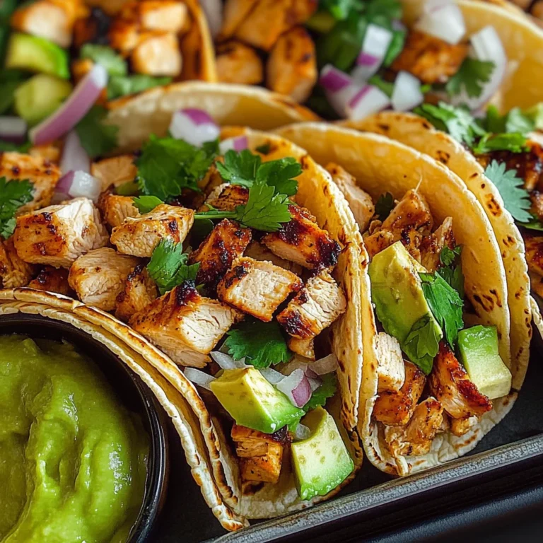 Grilled Chicken Street Tacos