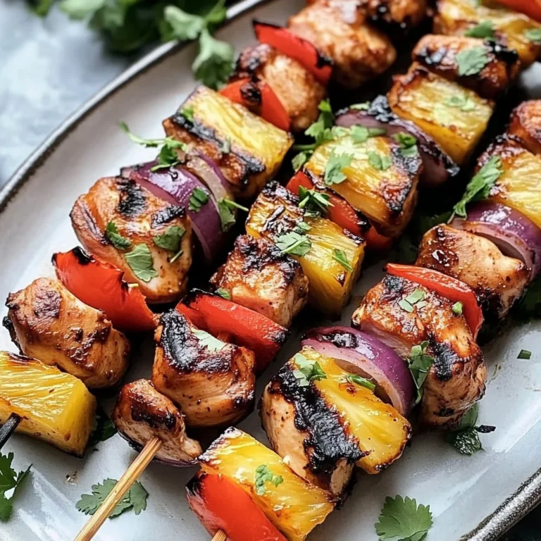 Hawaiian Chicken Skewers