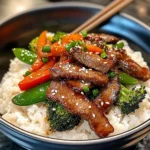 Hoisin Ginger Beef Rice Bowl