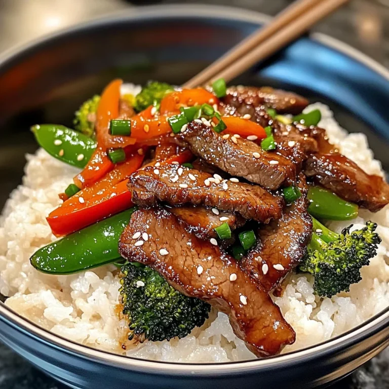 Hoisin Ginger Beef Rice Bowl