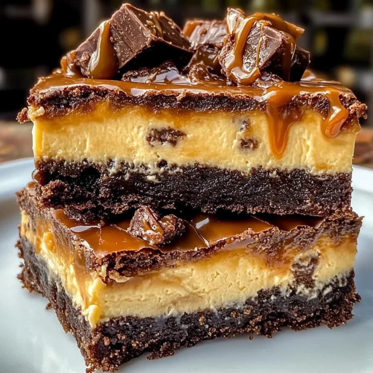 Milky Way Caramel Cheesecake Brownies
