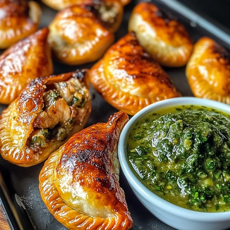 Mini Chicken Or Beef Empanadas With Chimichurri
