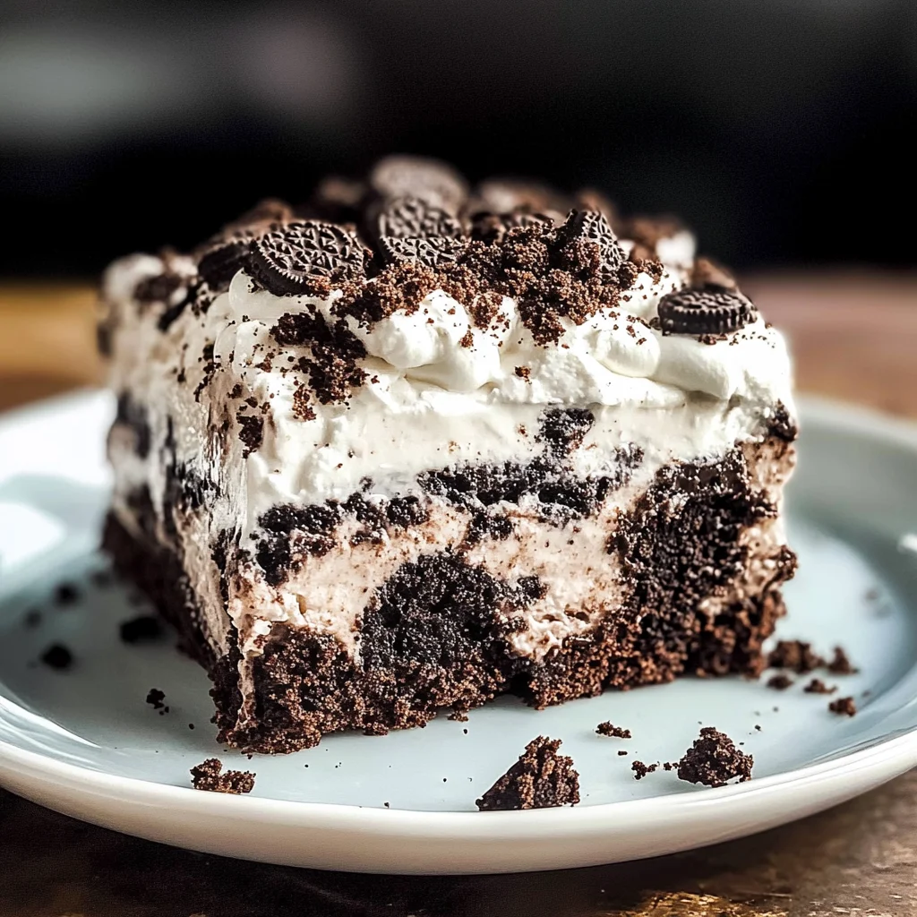 Oreo Poke Cake