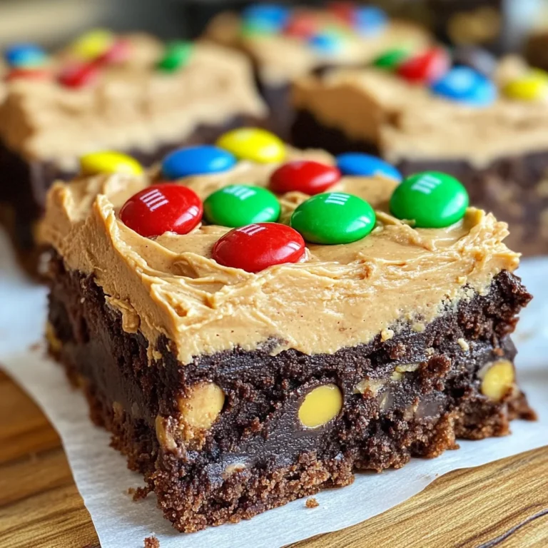 Peanut Butter Whip Brownies