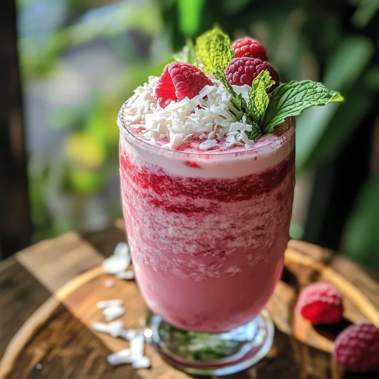 Raspberry Coconut Mojito