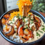 Tropical Shrimp Rice Bowl With Coconut Lime Sauce