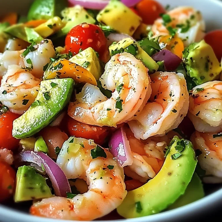 Zesty Lime Shrimp And Avocado Salad