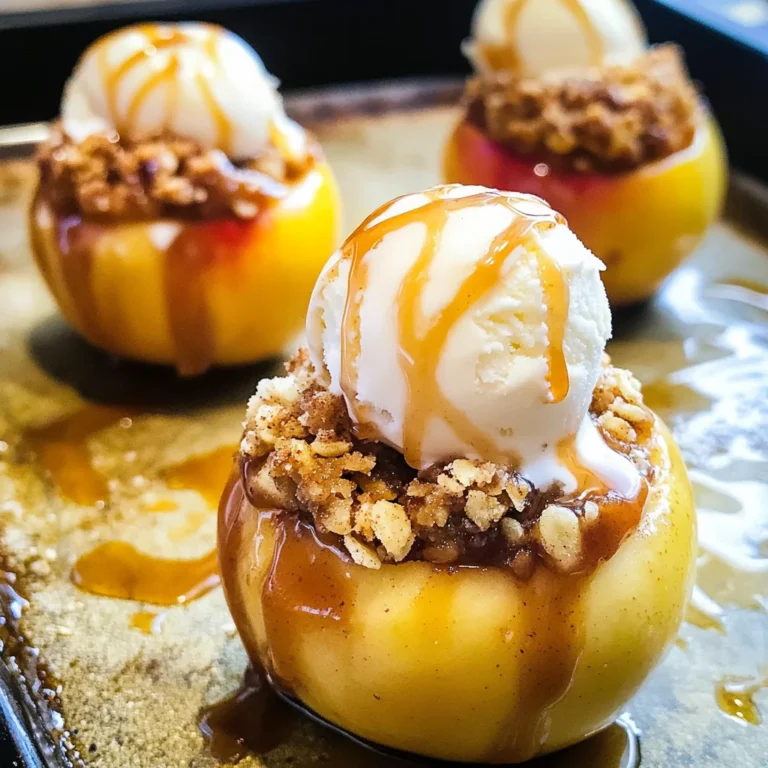 Apple Crisp Stuffed Baked Apples