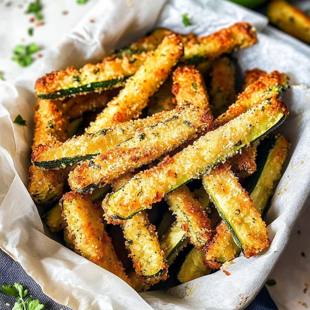 Baked Parmesan Zucchini Fries
