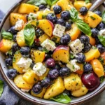 Blueberry Peach Feta Salad