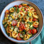 Cheese Tortellini with Summer Veggies