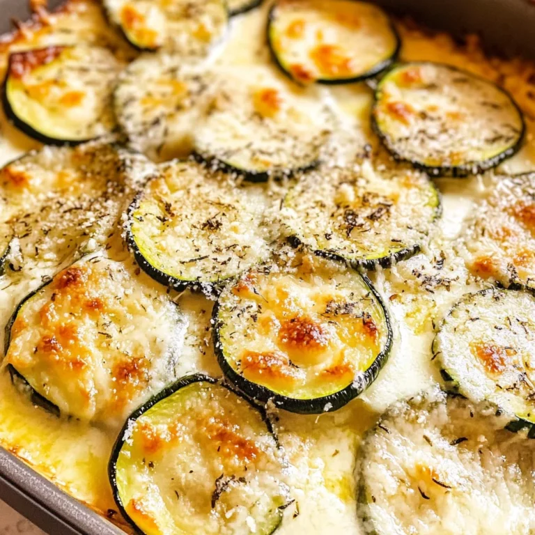 Creamy Parmesan Zucchini