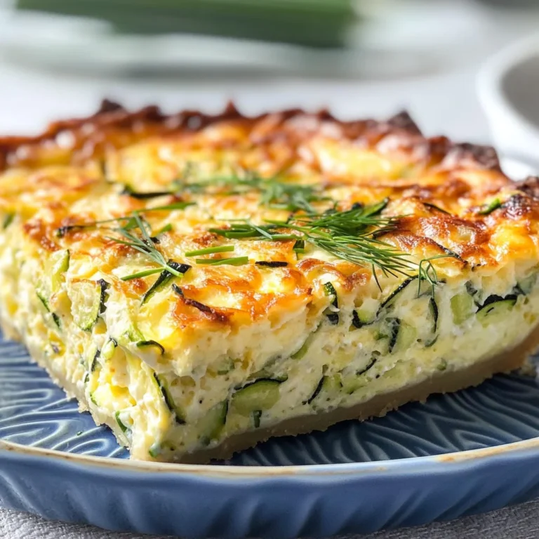 Crustless Zucchini Quiche Recipe