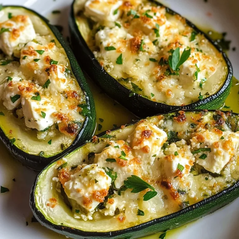 Feta Cheese Stuffed Zucchini