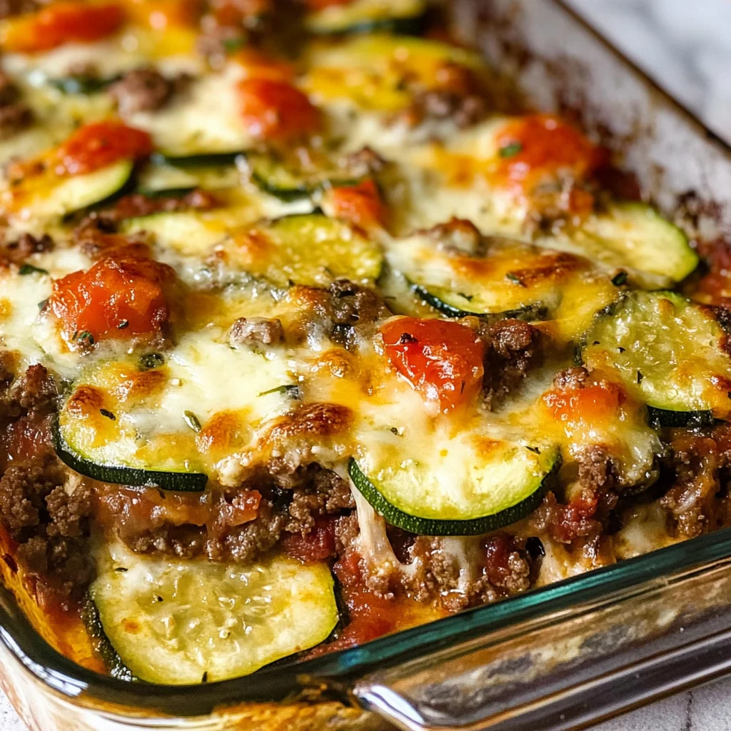 Ground Beef Zucchini Casserole