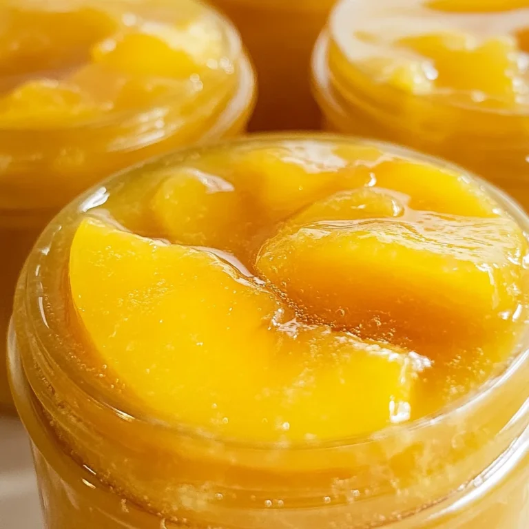 Homemade Canned Peach Pie Filling