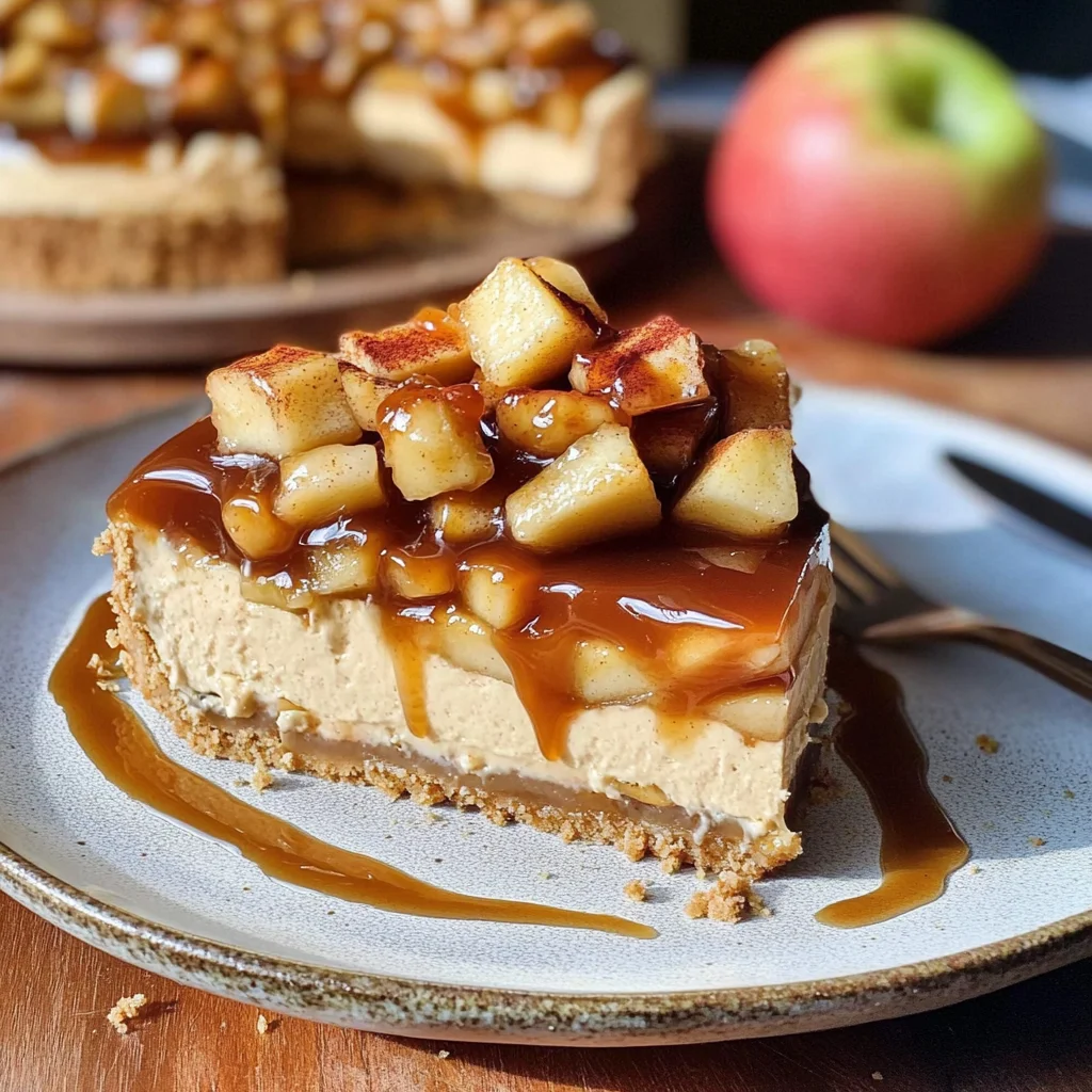 Karamell-Apfel-Käsekuchen