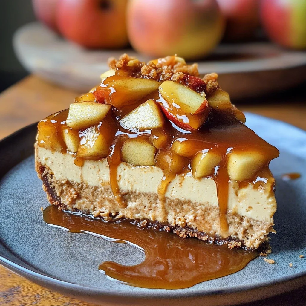 Karamell-Apfel-Käsekuchen