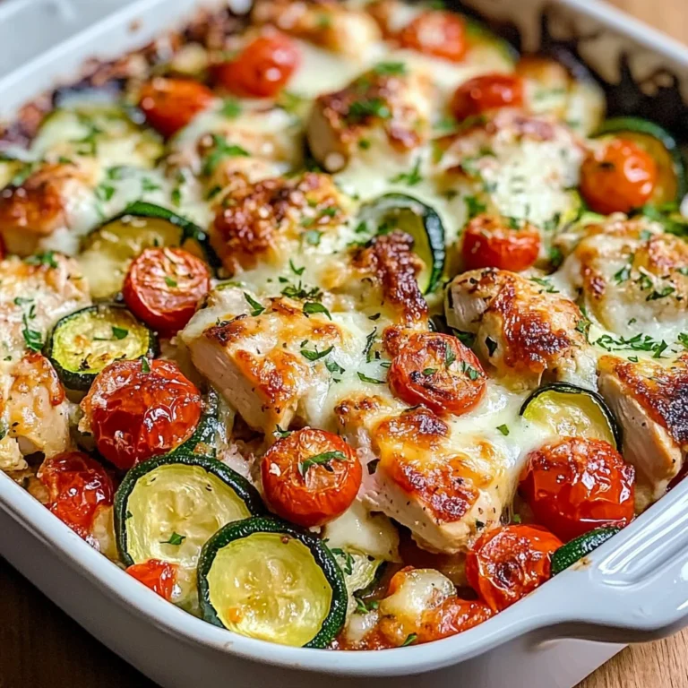 Mediterranean Chicken Zucchini Bake – Healthy, Flavorful & Easy!