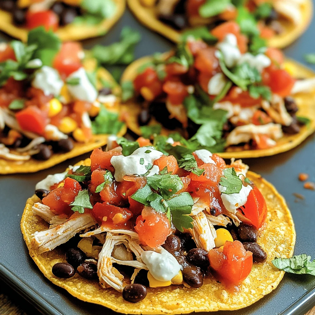 Mexican Rotisserie Chicken Tostadas