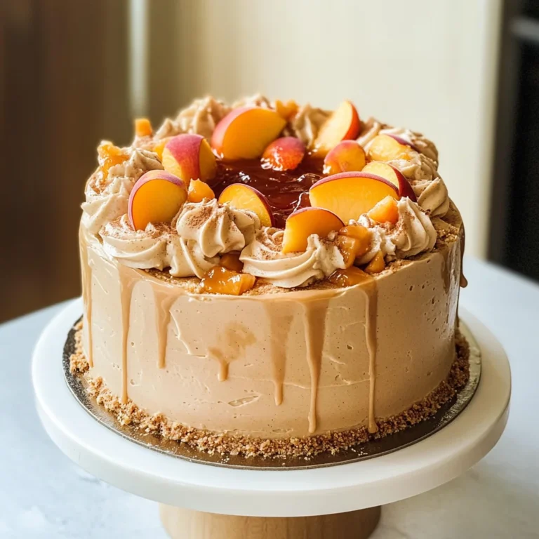 Mini Peach Pie Cake