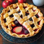 Mini Shortbread Pie with Berry & Apple Filling