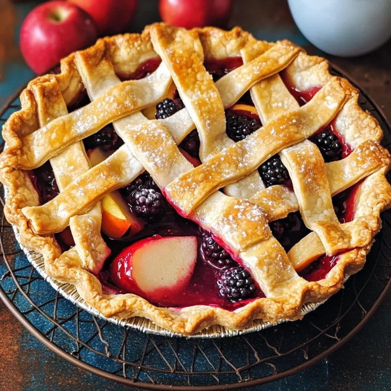 Mini Shortbread Pie with Berry & Apple Filling