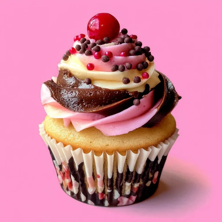 Neapolitan Ice Cream Cupcakes