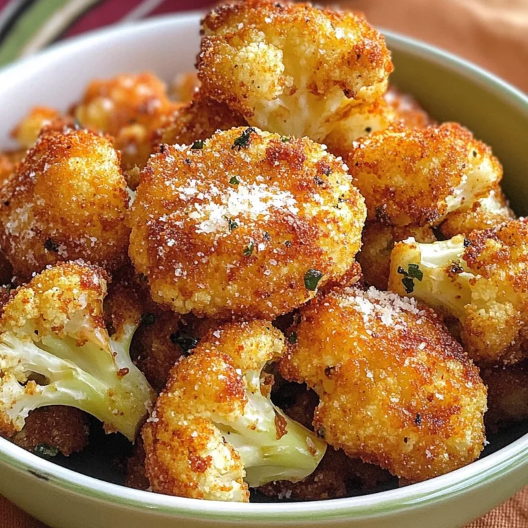 Parmesan Cauliflower Bites - Just 5 Ingredients