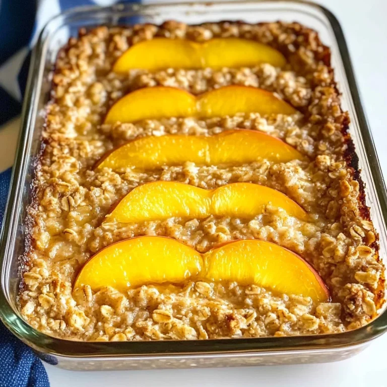 Peach Baked Oatmeal