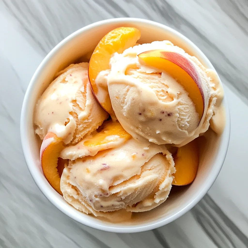 Peach Greek Frozen Yogurt