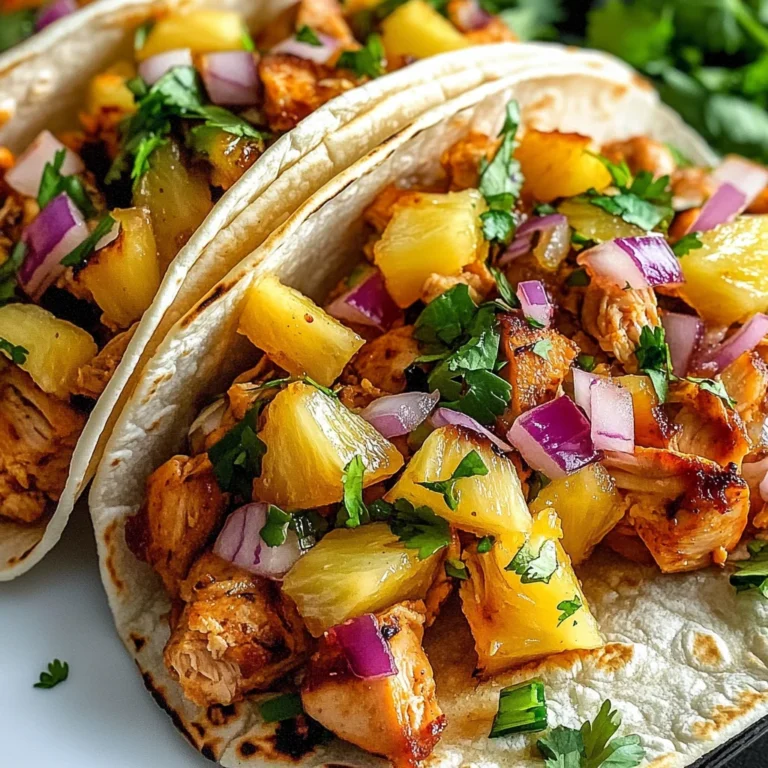 Pineapple Chicken Tacos