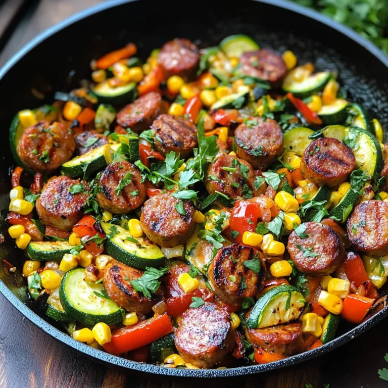 Sausage and Veggies Skillet - 30 Minute, One-Pan Meal