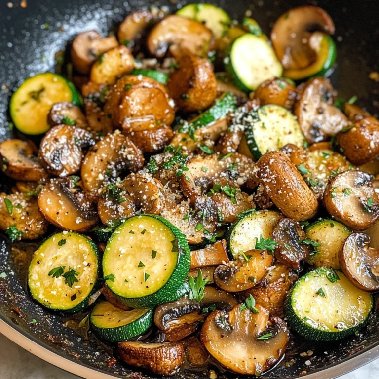 Skillet Zucchini and Mushrooms
