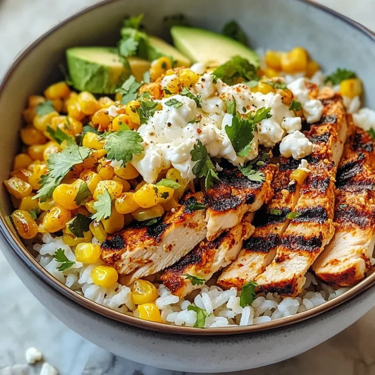 Street Corn Chicken Rice Bowl