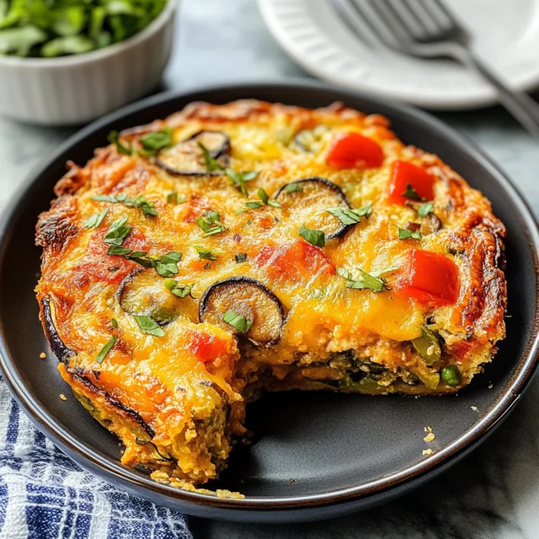 Summer Garden Crustless Zucchini Pie